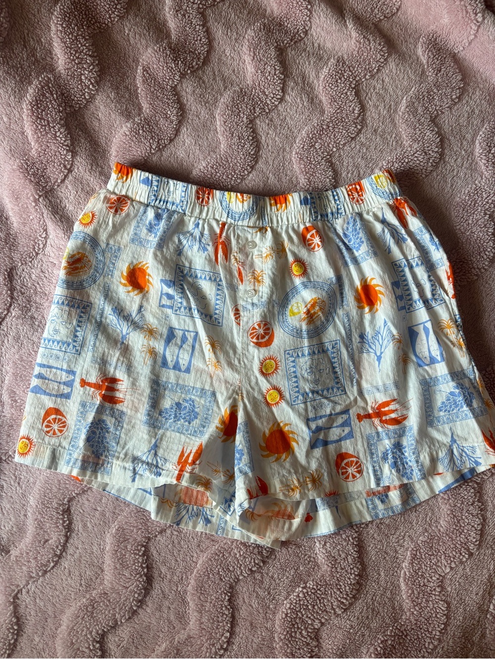 100% Cotton Coastal Printed Boxer Style Shorts- HG Brand Size XL